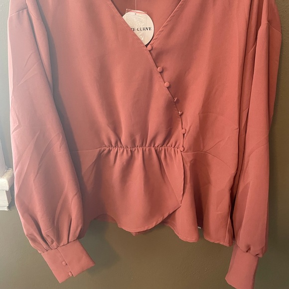 Rose / Mauve top. Size 3x - Picture 2 of 4